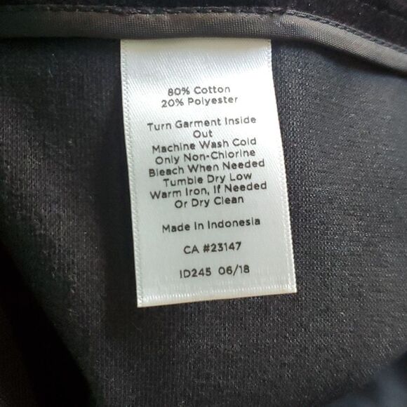 NWOT TALBOTS VELVETEEN BLACK CHATHAM ANKLE PANTS SIZE 10 - Picture 6 of 9